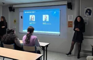 Étudiants ENGDE lors de la conférence Nexia sur l'expertise comptable.